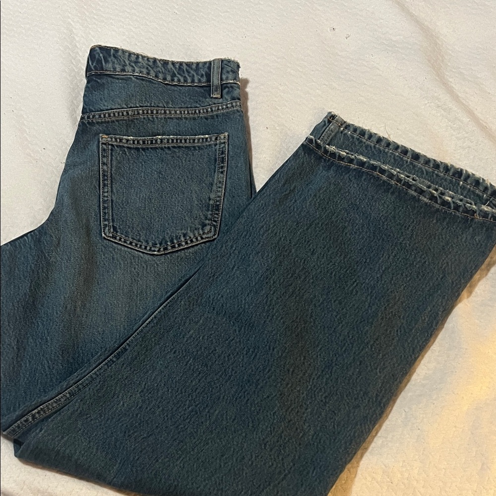 Zara Blue Flare & Wide Leg Jeans